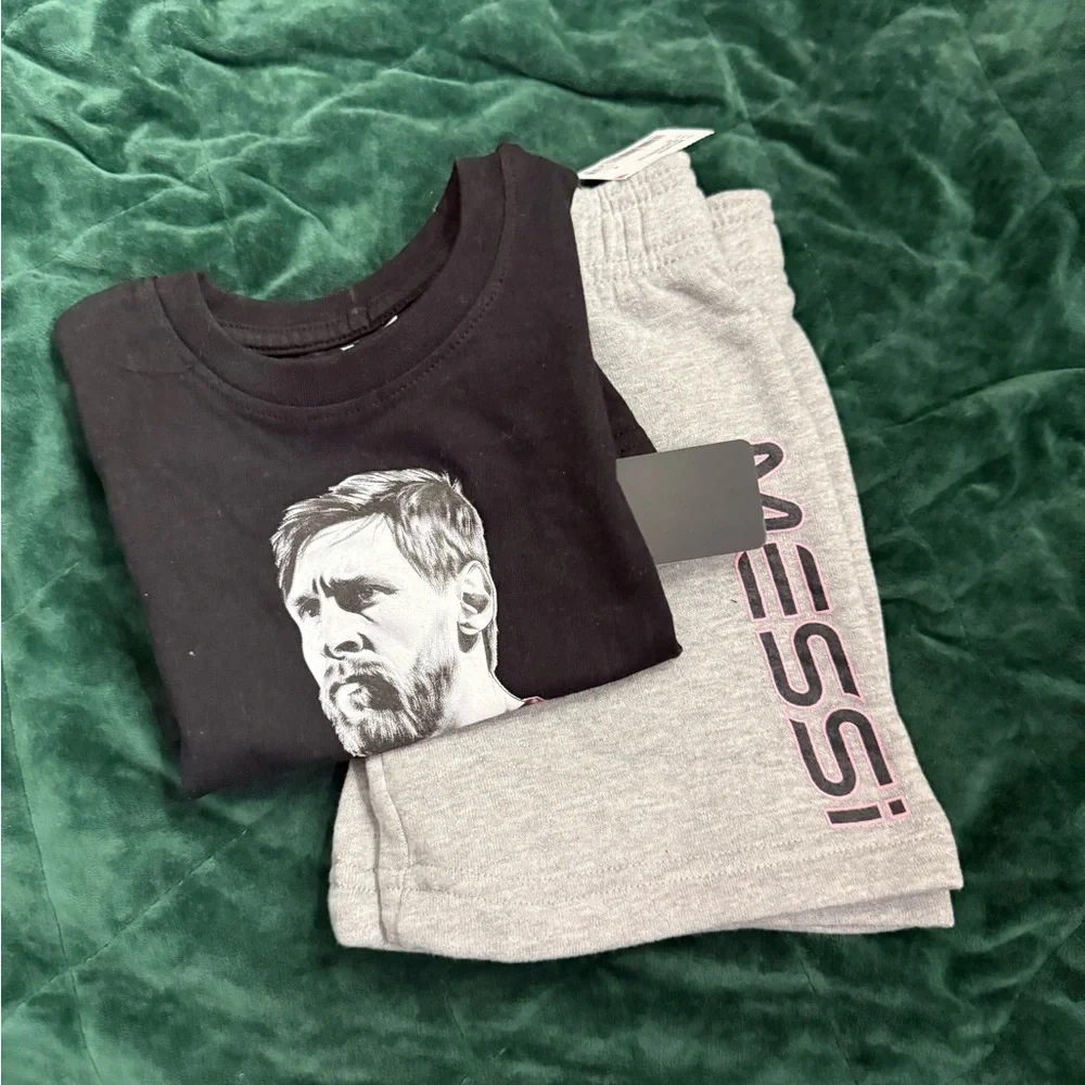Messi Kids’ Graphic T-shirt and Woven shorts set